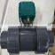 2 wire 3 wire 5 wire SS304 UPVC CTF-001 dn50 12v dc ball valve with electric actuator