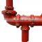 Steel Fire fighting end grooved sprinkler system pipe