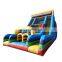 Inflatable Vertical Rush Slide Challenge Wipeout Playground Obstacle Course Bouncy Slides With Climbing Wall