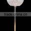 Crystal Ball Centerpiece Wedding Gold Candelabra, Gold Wedding Candle Holder