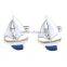 Men Sailing Captain Ship Boat Cufflinks Metal Blue Ocean Cuff Links Silver Hot