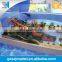 3d water amusement park building model with acrylic cover, construction & real estate