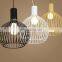 Nordic Creative Simple Iron round Cage pendant light for decorate