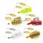 Free sample 20g Silicone skirt spinnerbait blades saltwater lead jig head fishing lure jigging spinner rubber jig buzz bait