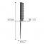 2021  high quality black straight Hair Combs  Carbon Fiber Comb with custom logo
