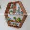Big wall mount floating deep hexagon shelf 21
