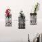 Rustic Home Wall Decor Floating shelf with Hydroponic Vase Creative Hanging Mason Jar Room Decoration