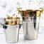 Luxury Portable Custom Logo Hotel Gold Champagne Metal Stainless Steel Ice Bucket