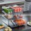 Customized Kitchen Dumpling Clear Multifunctional Food PET Refrigerator Storage Box