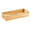 Toilet Paper Storage  Bamboo Tray with Handles Toilet Tissue Holder Organizer Box for Bathroom Toilet Tank Kitchen Counter