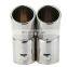 Autoaby Dual Pipes Stainless Steel Exhaust Tail Pipes Muffler Tips for VW Golf 4 Bora Jetta Car Accessories Car Styling