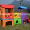 Indoor plastic toy backyard play structures OL-HT042