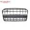 S6 style Grill for Audi A6  Car accessories Chrome silver gray front bumper grille  facelift no logo version 2016-2018