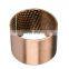 TCB900 Agriculture and Hoisting Machine Wrapped Bronze Bushing Composed of CuSn8P Copper Alloy with Oil Socket DIN1494 Standard
