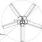 200w 300w 500w 1kw wind generator with 5 pcs aluminum blades