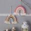 Fashion Wall Murals Woven Macrame Rain Bow Wall Hangings Tassel Decoration Rain bow Tapestry For Modern Home Decor Deco Maison