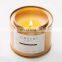 2021 custom labels christmas Luxury home decor velas golden metal jar of soy wax scented candles