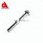 OEM machining custom bolts and nuts stainless steel full thread hex bolt