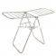 Balcony thickening floor hanger dormitory storage lengthened stainless steel folding clothes hanger