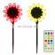 Customized Decoration 2022 New Sunflower Multicolor Swimming Stand Battery Pool Floating Lights