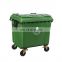 1100 liter outdoor garbage container HDPE plastic wheelie mobile waste bin