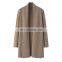 Erdos Manufacturer's 100% Cashmere Long Casual Cardigan Sweater for Ladies Winter Season Solid Pattern with Front Logo