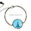 sublimation blank jewelry alloy Jewellery Silver Woman Bracelet for heat transfer