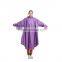 ladies pvc long type cute raincoat for juniors