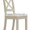 RCH-4281 Wooden White Cross Back Dining Chair CRW Furniture