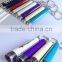 2015 led aluminum led projector keyring lamp romantic keychain with carabiner