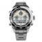 LP7615 Discont hot sale stainless steel analog digital lcd watch