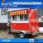 outdoor street fast food vending cart/pizza cart/coffee vending trailer with lowest price