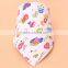 2016 New Fashion Good Quality 100% Cotton Baby Bandana Drool Bibs for Newborn to Todder