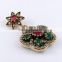 Charming !! White CZ & Green Onyx & Red Onyx 925 Silver Pendant With Brass, Online Silver Jewellery, Indian Silver Jewellery