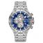 New Blue Luxury Mens Watches Stainless Steel Dive Watch Man Wristwatch Diving Chronograph Watch