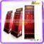 2016 new designs cardboard shelves display rack with plastic hook for battery
