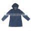 Denim lady long sleeve top hood overalls dress oem clothes design