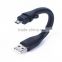 Super Short and flexible Micro USB Charging and data transmission Cable Perfectly for power bank