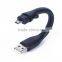 flexible 5pin micro v8 usb cable for android smartphone
