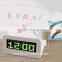 New Promotional Multi-functional USB HUB Digital LED Message Green Board Alarm Transparent LCD Promotional Clock