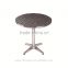 Garden outdoor used cast aluminum round table for sale