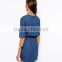 2015 New arrival elegant woman dress cheap wholesale denim dress fashion slim jean dresses