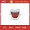 Double walled glass coffee cups glassware with bamboo lid and handle