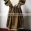 New Arrival China kids dress design for boys linen cotton baby girls pinafore dress