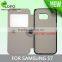 2D sublimation heat printing flip cover with PC cover inside for samsung S7