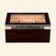 High gloss wooden humidor with a tray inside