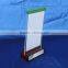Customized vertical double sided stand up clear L-shape acrylic sign holder,A3,A4,A5 menu holder table tent                        
                                                Quality Choice
