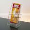 Hot Sale wall mount vertical business card holder dispay hanging acrylic in Artificial Design