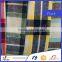 100% cotton yarn dyed plaid t shirt school uniform fabric