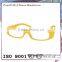 Varied vivid color and rubber coating ce plastic glasses